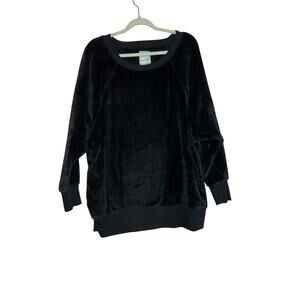 So Black Cozy Fleece Sweatshirt Size XXL